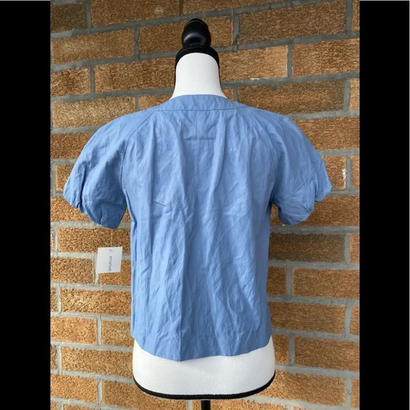 Emanuel Ungaro light pastel blue blouse size 4 - Picture 9 of 11